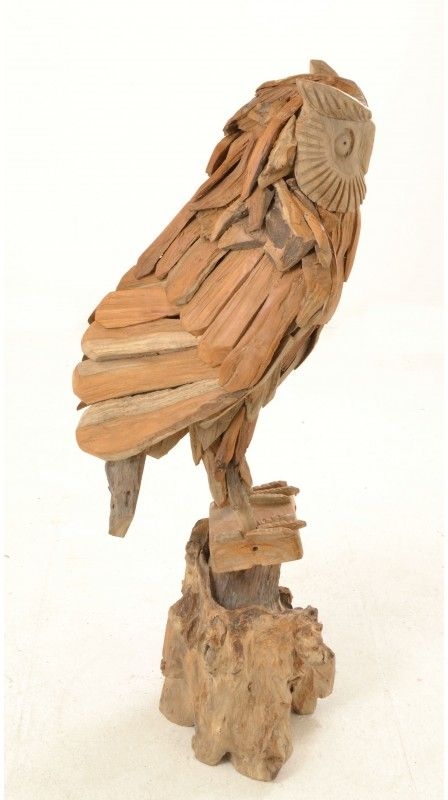Product photograph of Ancient Mariner Large Owl On Stand from Choice Furniture Superstore.